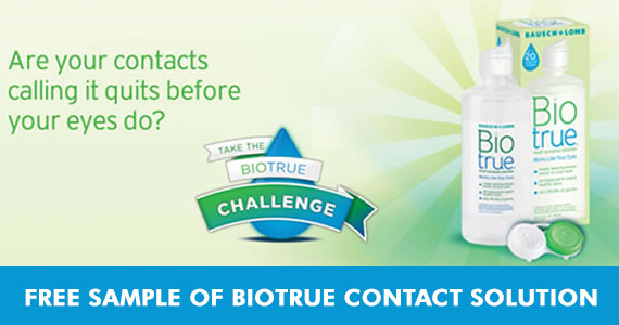 Free Sample Of Biotrue Contact Solution