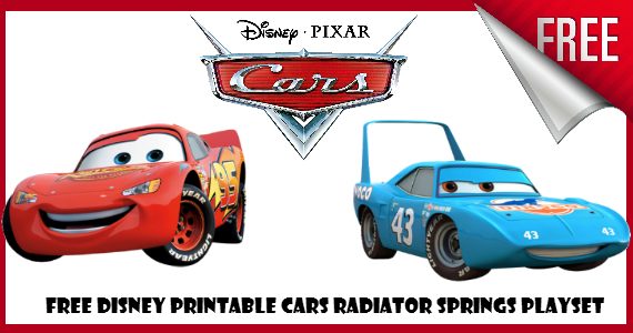 Free Printable Disney Cars Playset