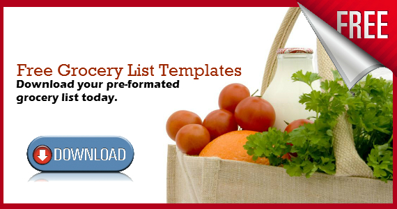 Download Your Free Grocery List Templates